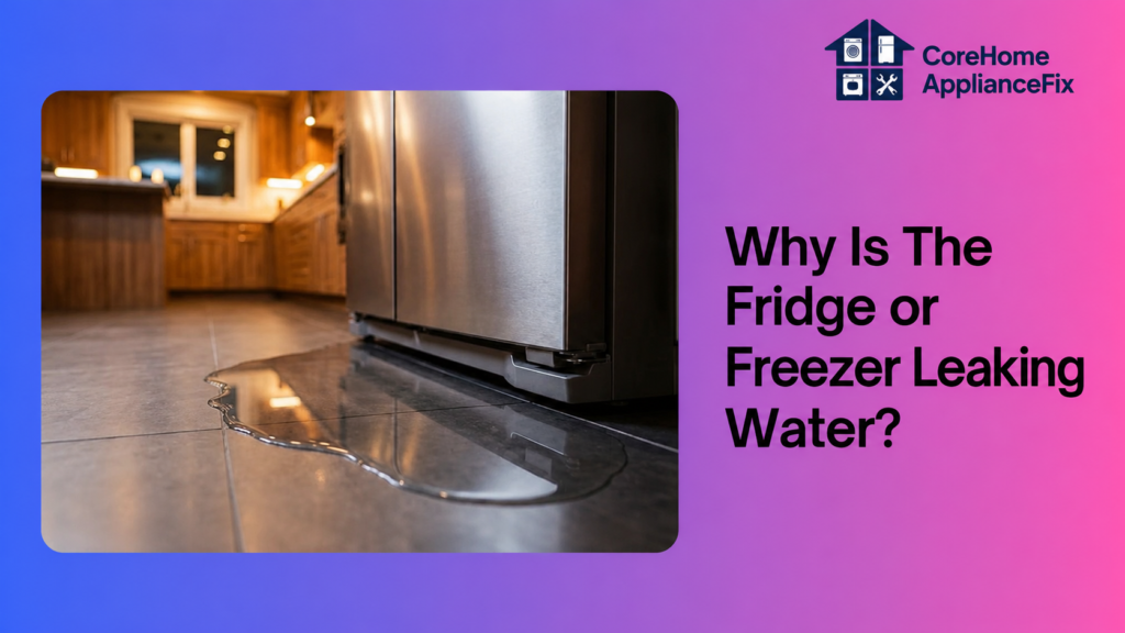 Why Is The Fridge or Freezer Leaking Water?