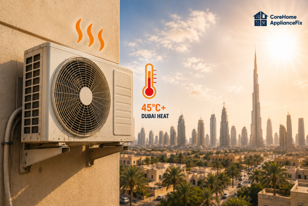 Does Dubai's Heat Force AC Units Work Harder?
