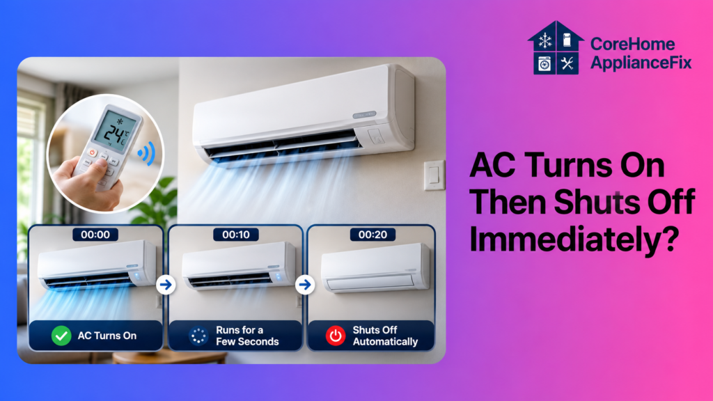 AC Turns On Then Shuts Off Immediately?