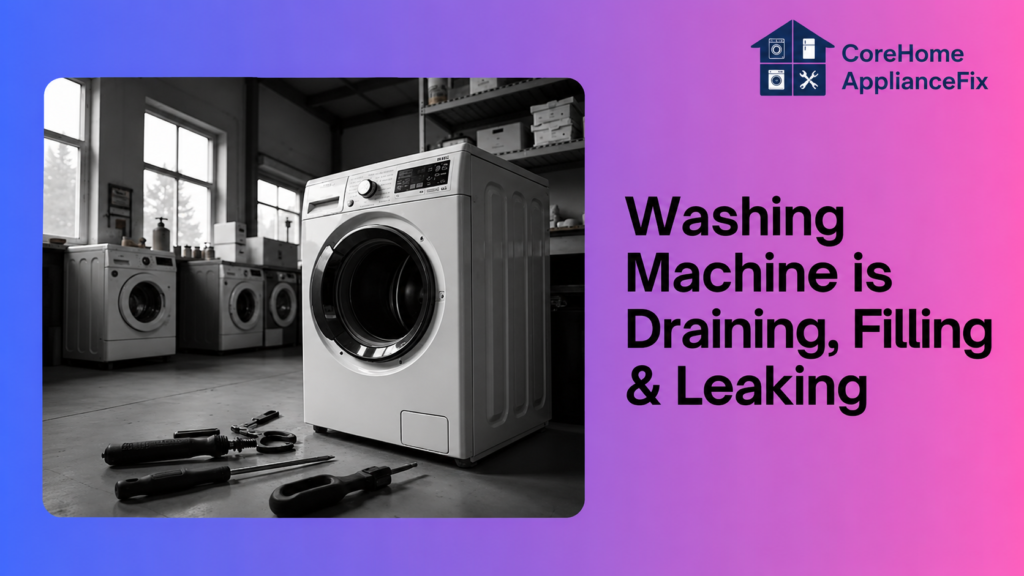 Washing Machine is Draining, Filling & Leaking