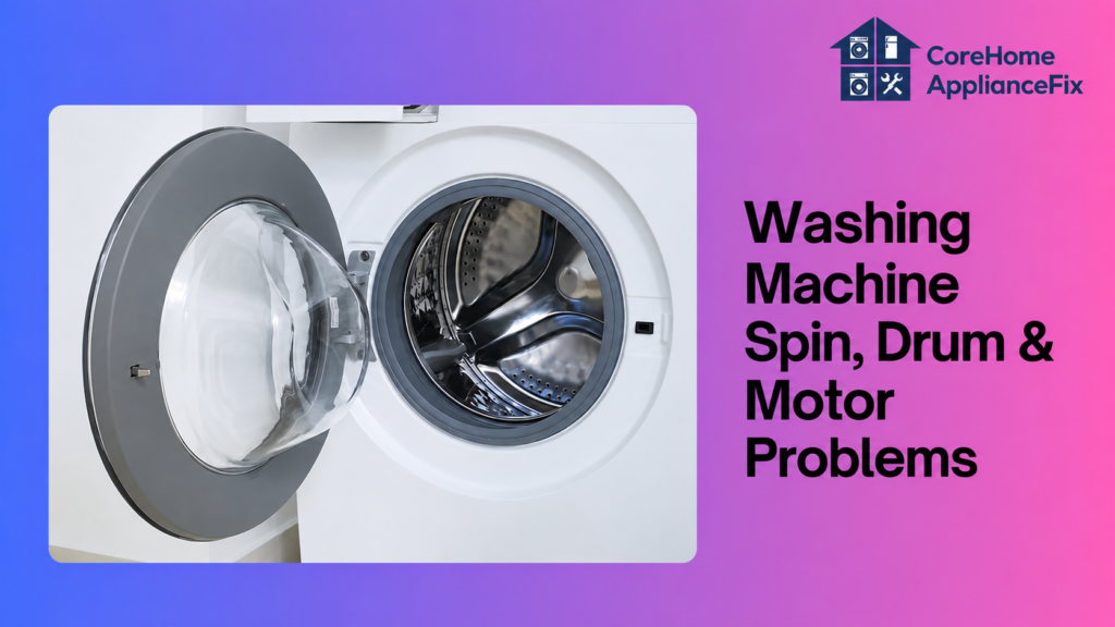 Washing Machine Spin, Drum & Motor Problems