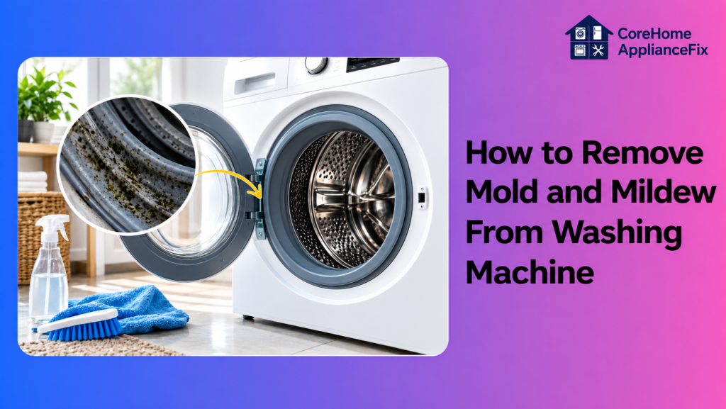 how to remove mold from washing machine